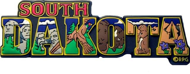 SOUTH DAKOTA PVC STRIP MAGNET