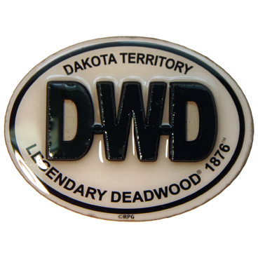 DEADWOOD BLACK AND WHITE 2D ..EPOXY MAGNET