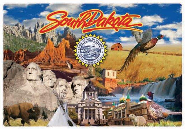 SOUTH DAKOTA LENTICULAR MAGNET
