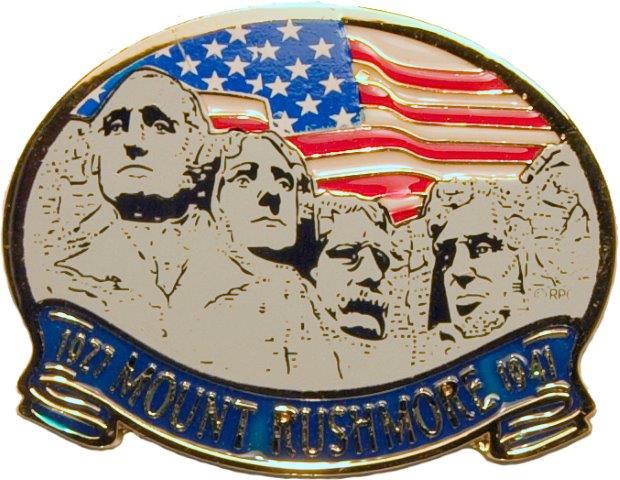 MOUNT RUSHMORE WITH FLAG MAGNET