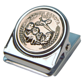 SOUTH DAKOTA PEWTER MEMO CLIP MAGNET