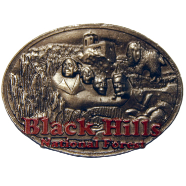 BLACK HILLS PAINTED PEWTER MAGNET