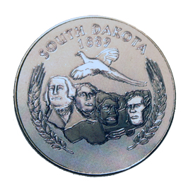 SOUTH DAKOTA FOIL MAGNET