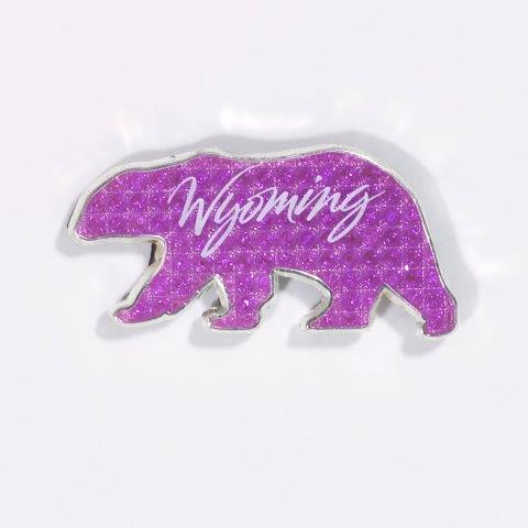 WYOMING BLING BEAR MAGNET