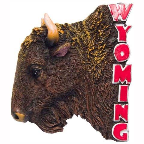 WYOMING BUFFALO POLY MAGNET