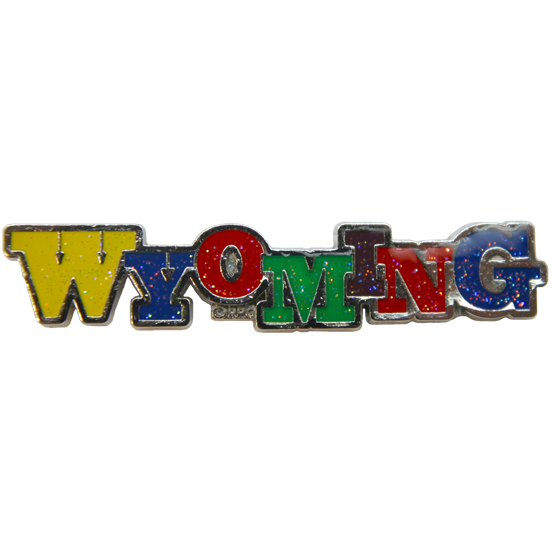 WYOMING GLITTER MAGNET