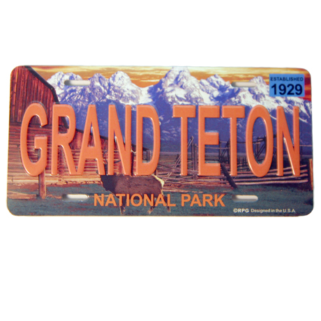 GRAND TETON LICENSE PLATE MAGNET