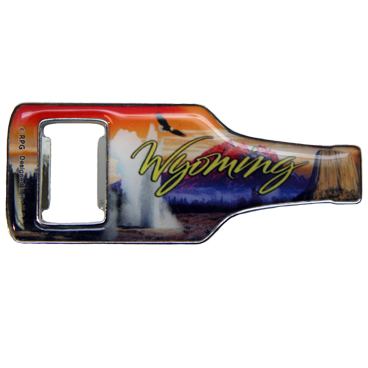 WYOMING BOTTLE OPENER MAGNET