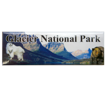 GLACIER PANORAMIC METAL MAGNET