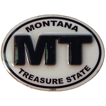 MONTANA BLACK AND WHITE 2D ..EPOXY MAGNET