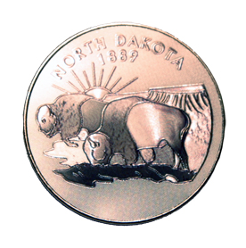 NORTH DAKOTA FOIL MAGNET