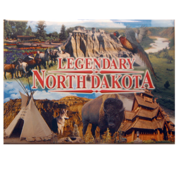 NORTH DAKOTA MULTI-VIEW 2.5" X 3.5" MAGNET