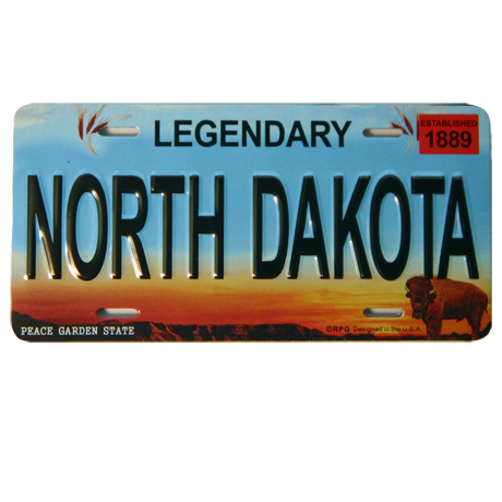 NORTH DAKOTA LICENSE PLATE MAGNET