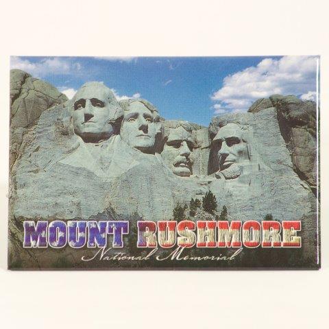 MOUNT RUSHMORE RED/WHITE/BLUE ..2.5" X 3.5" MAGNET