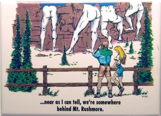 BEHIND MOUNT RUSHMORE 2.5" X 3.5" MAGNET