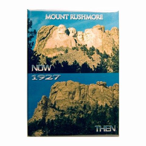 MOUNT RUSHMORE THEN/NOW 2.5" X 3.5" MAGNET