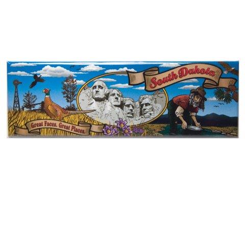 SOUTH DAKOTA STATE PANORAMIC MAGNET