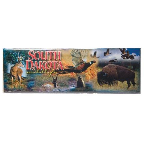 SOUTH DAKOTA WILDLIFE PANORAMIC ..MAGNET