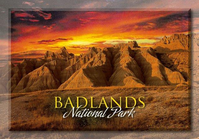BADLANDS SUNRISE 2.5" X 3.5" MAGNET