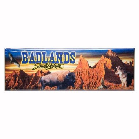 BADLANDS BLUE SKY PANORAMIC MAGNET