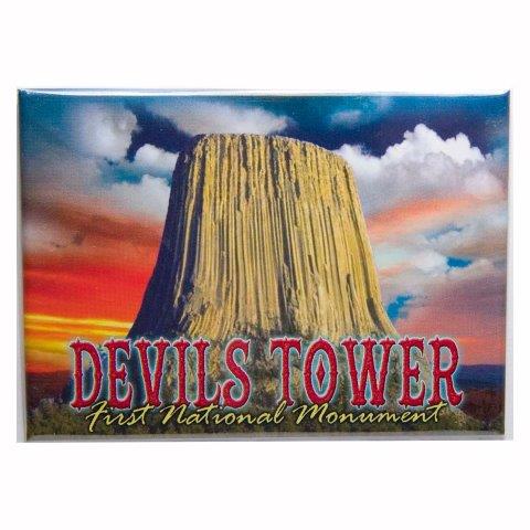 DEVILS TOWER SUNSET 2.5" X 3.5" MAGNET