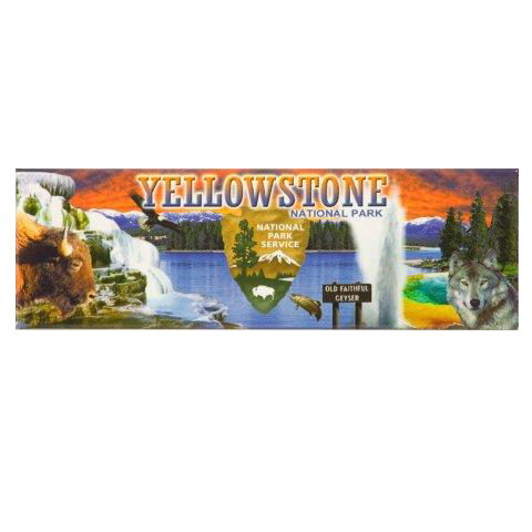 YELLOWSTONE PHOTO PANORAMIC MAGNET