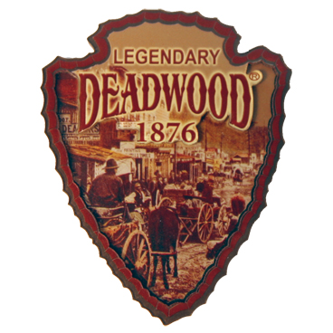DEADWOOD ARROWHEAD 3-D ACRYLIC MAGNET