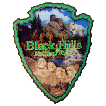 BLACK HILLS ARROWHEAD 3-D ACRYLIC MAGNET