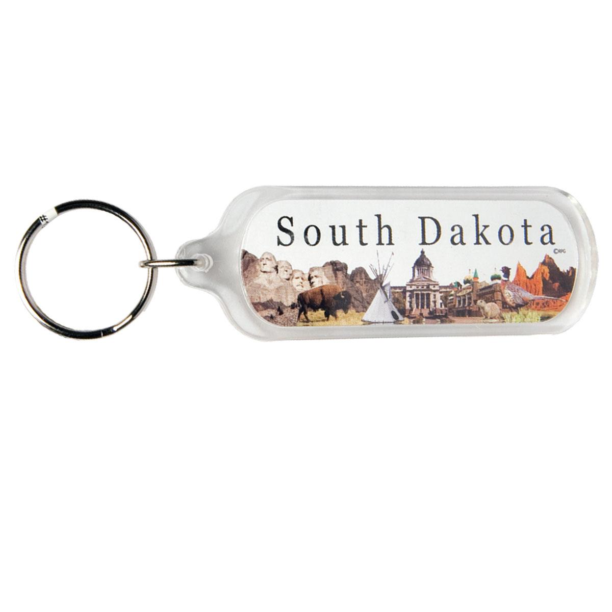SOUTH DAKOTA CITY ACRYLIC KEYCHAIN