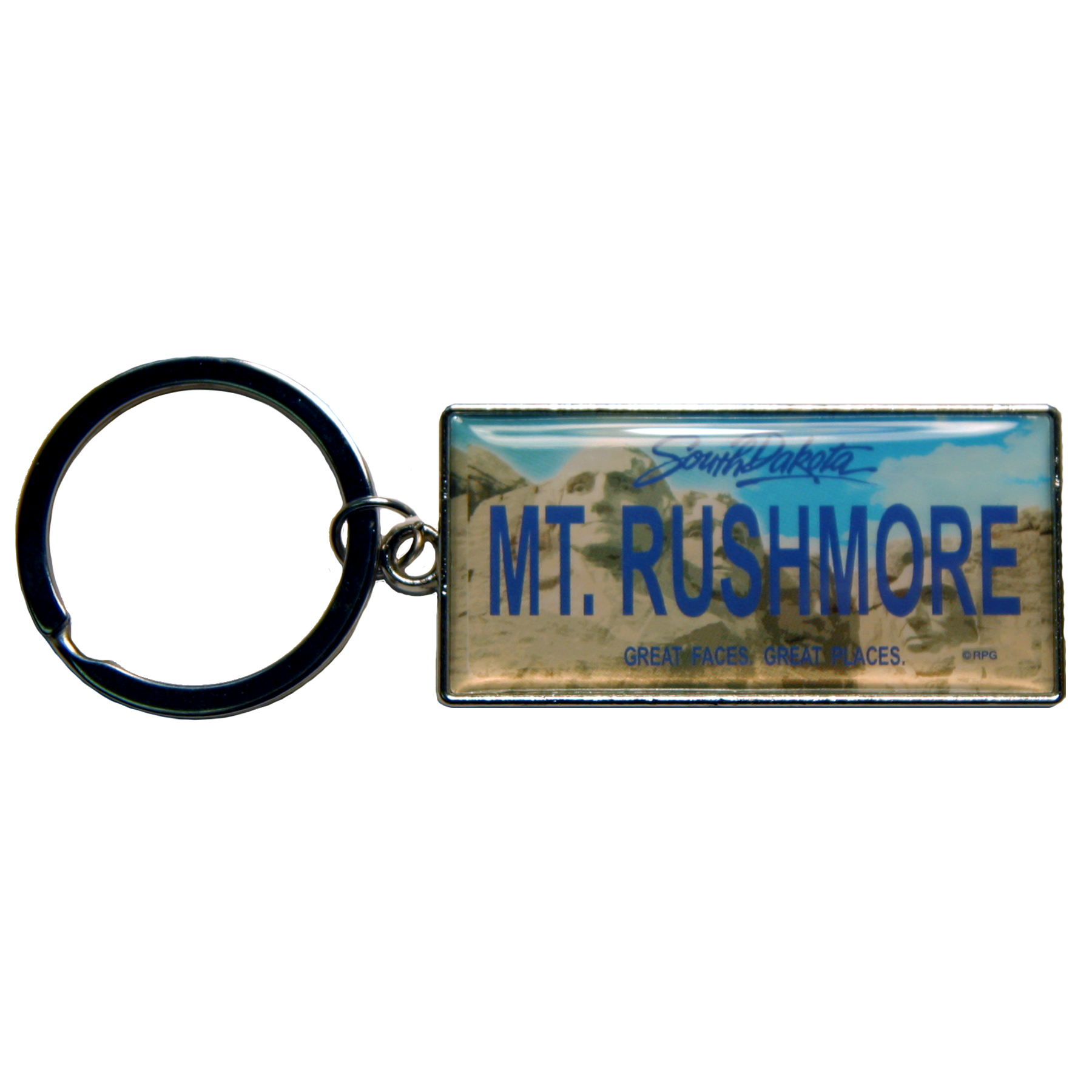 MOUNT RUSHMORE LICENSE PLATE KEYCHAIN