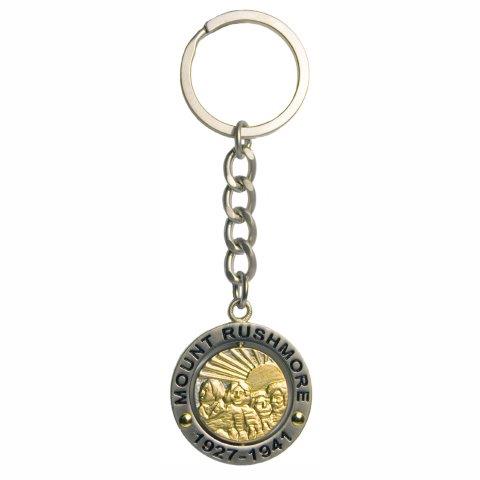 MOUNT RUSHMORE FACES SPINNER KEYCHAIN