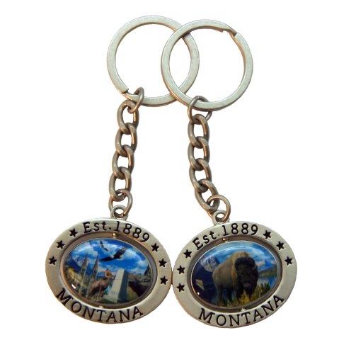 MONTANA PHOTO SPINNER KEYCHAIN