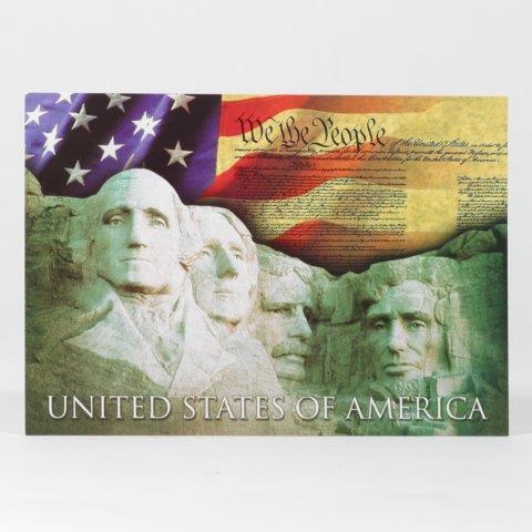 MOUNT RUSHMORE WE THE PEOPLE POSTCARD