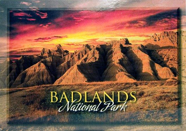 BADLANDS SUNRISE POSTCARD