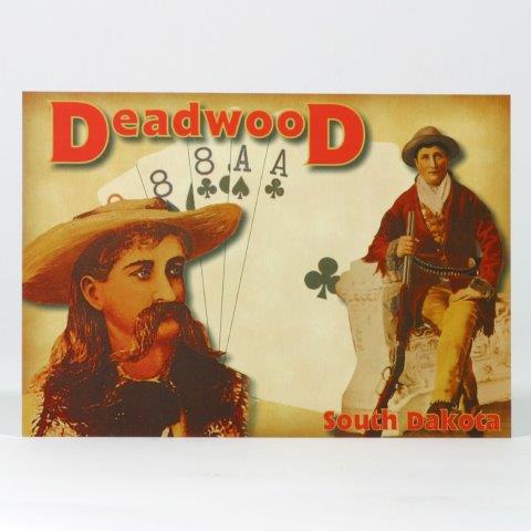 DEADWOOD WILD BILL/CALAMITY JANE POSTCARD