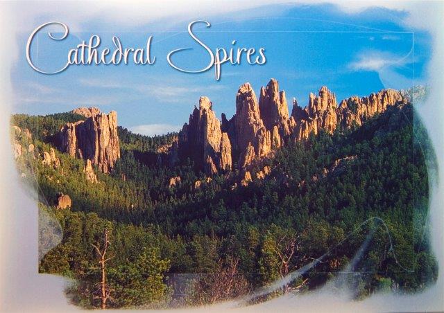 CATHEDRAL SPIRES POSTCARD
