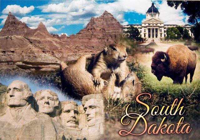 SOUTH DAKOTA MULTI-VIEW POSTCARD