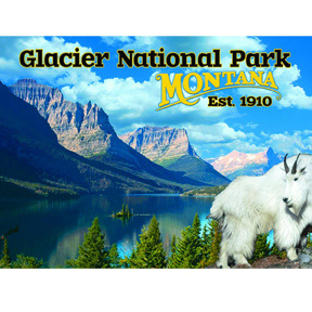 MONTANA GLACIER NATIONAL PARK POSTCARD