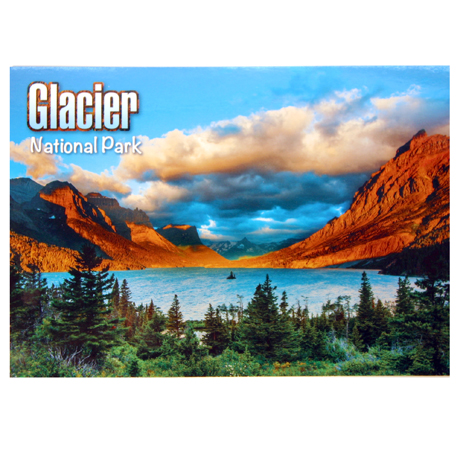 ST MARY LAKE GLACIER NATIONAL PARK POSTCARD