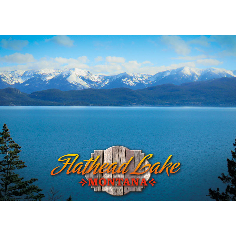 MONTANA FLAT HEAD LAKE POSTCARD