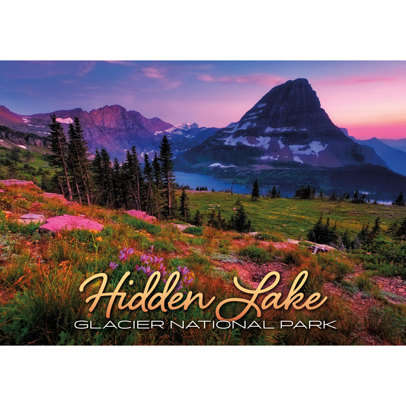 GLACIER HIDDEN LAKE POSTCARD