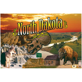 NORTH DAKOTA BADLANDS POSTCARD