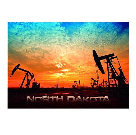 NORTH DAKOTA OIL RIG POSTCARD