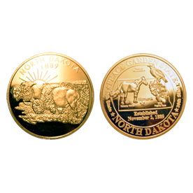 NORTH DAKOTA GOLD COIN