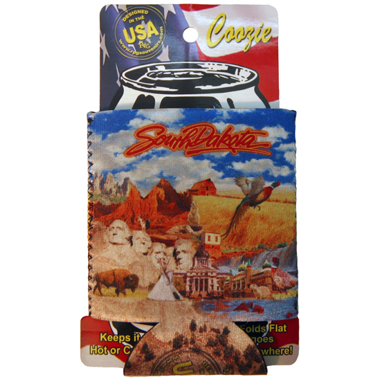 SOUTH DAKOTA LINE CAN COOZIE