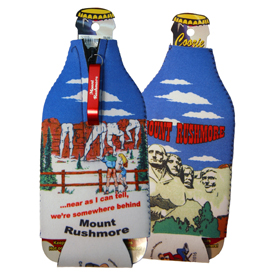 BEHIND MOUNT RUSHMORE BOTTLE COOZIE