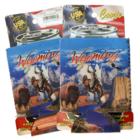 WYOMING LINE CAN COOZIE