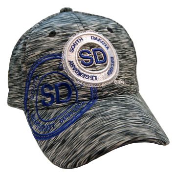 SOUTH DAKOTA CHARCOAL HEATHERED ACTIVE HAT