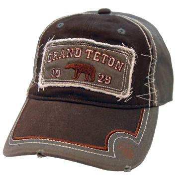 GRAND TETON DISTRESSED PATCH HAT