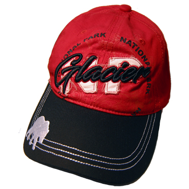 GLACIER RED/BLACK HAT